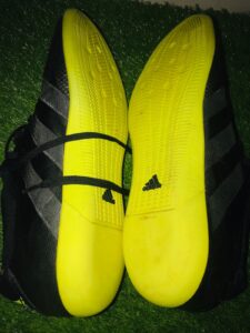 ADIDAS ACE 16.3-BLACK AND SOLAR YELLOW-UK10.5 - Image 5